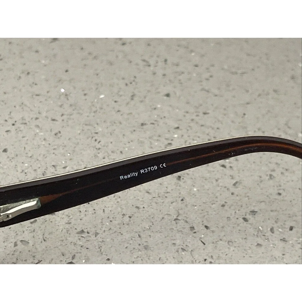 REALITY 3709 BROWN EYEGLASSES FRAMES ONLY 51-16-140 Full Rim Rectangle